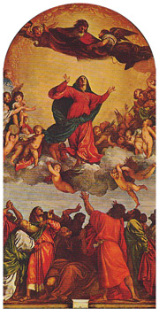 "The Assumption of the Virgin" by Titian, used on the single's cover (click to view)